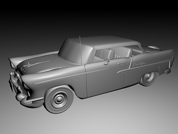 3dsmax classic chevrolet - Chevrolet 1950s Bel Air (With Interior)... by Whong